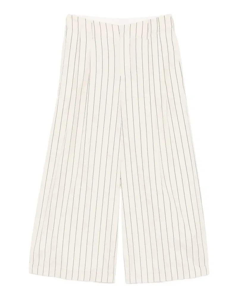 Jejia Charlize striped wide-leg trousers - Nude Nude