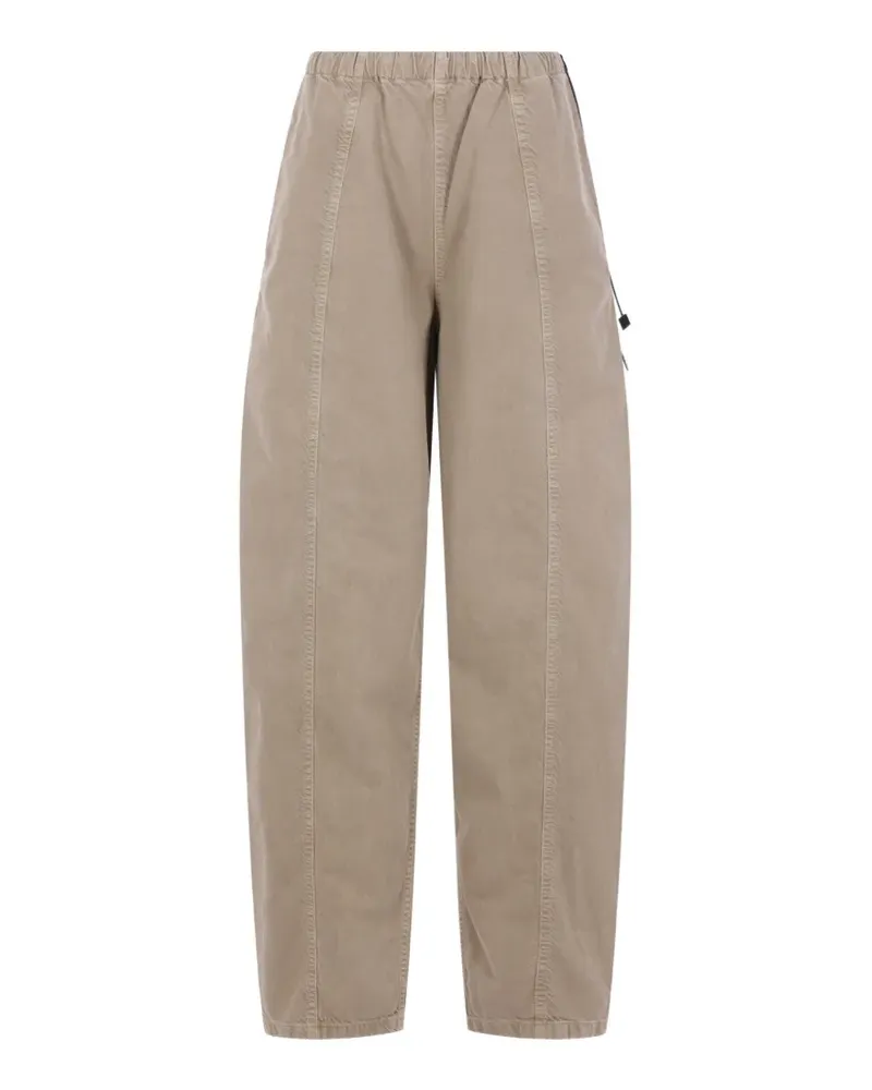 Haikure elastic-waistband trousers - Nude Nude