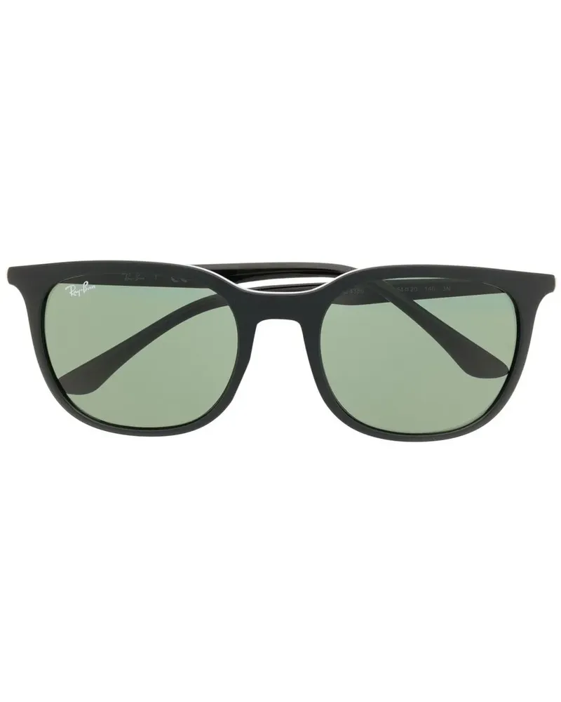 Ray Ban Sonnenbrille mit eckigem Gestell - Schwarz Schwarz