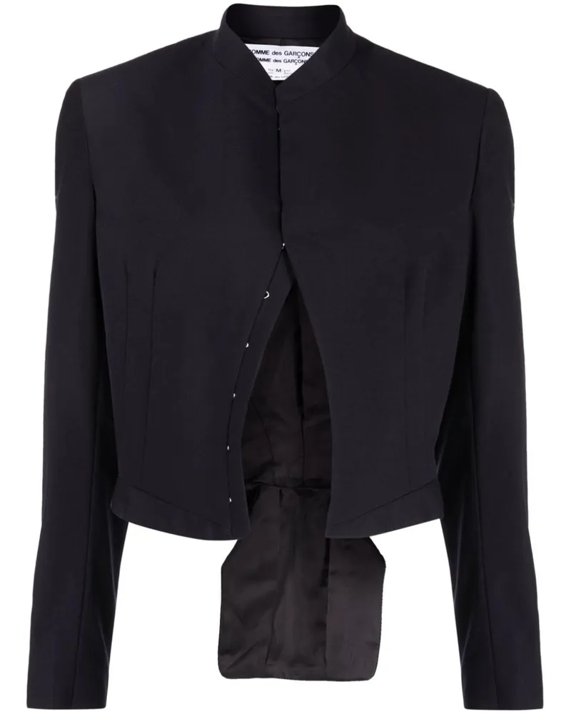 Comme des Garçons Cropped-Jacke aus Wolle - Schwarz Schwarz