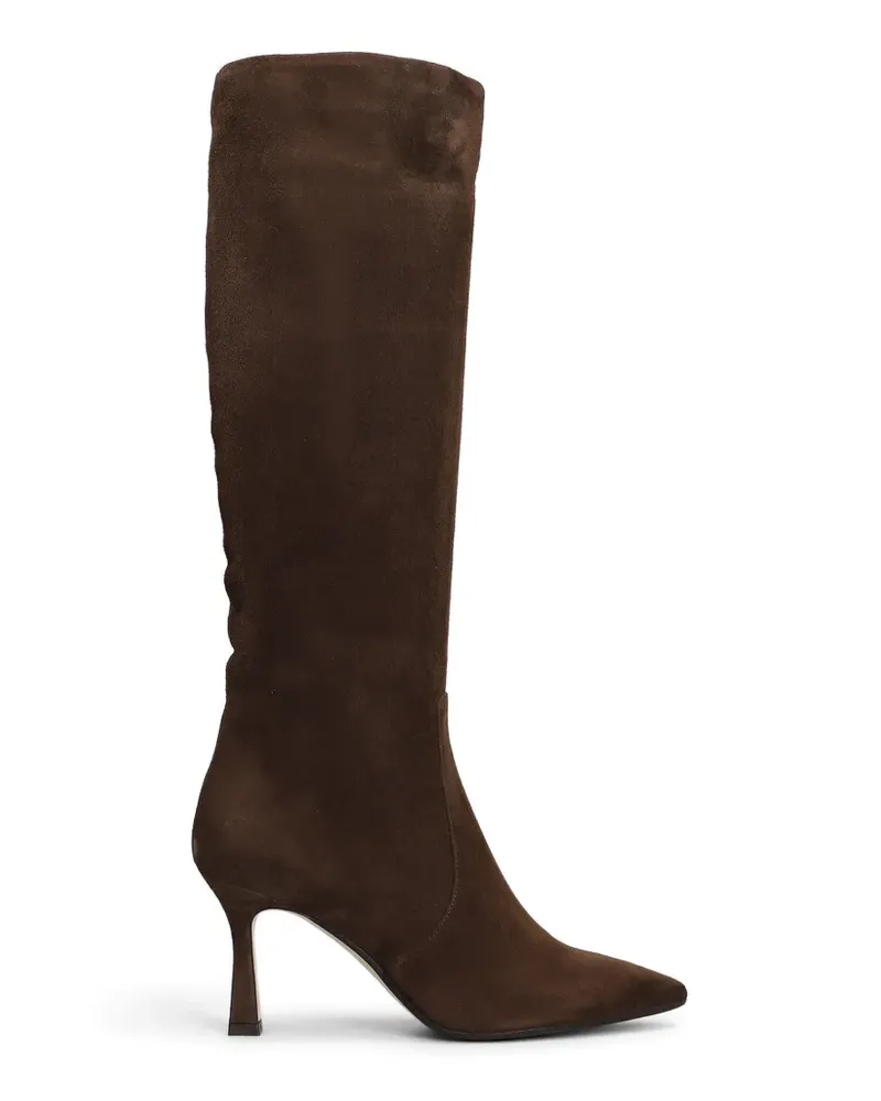 The Seller Kniehohe Stiefel mit spitzer Kappe - Braun Braun