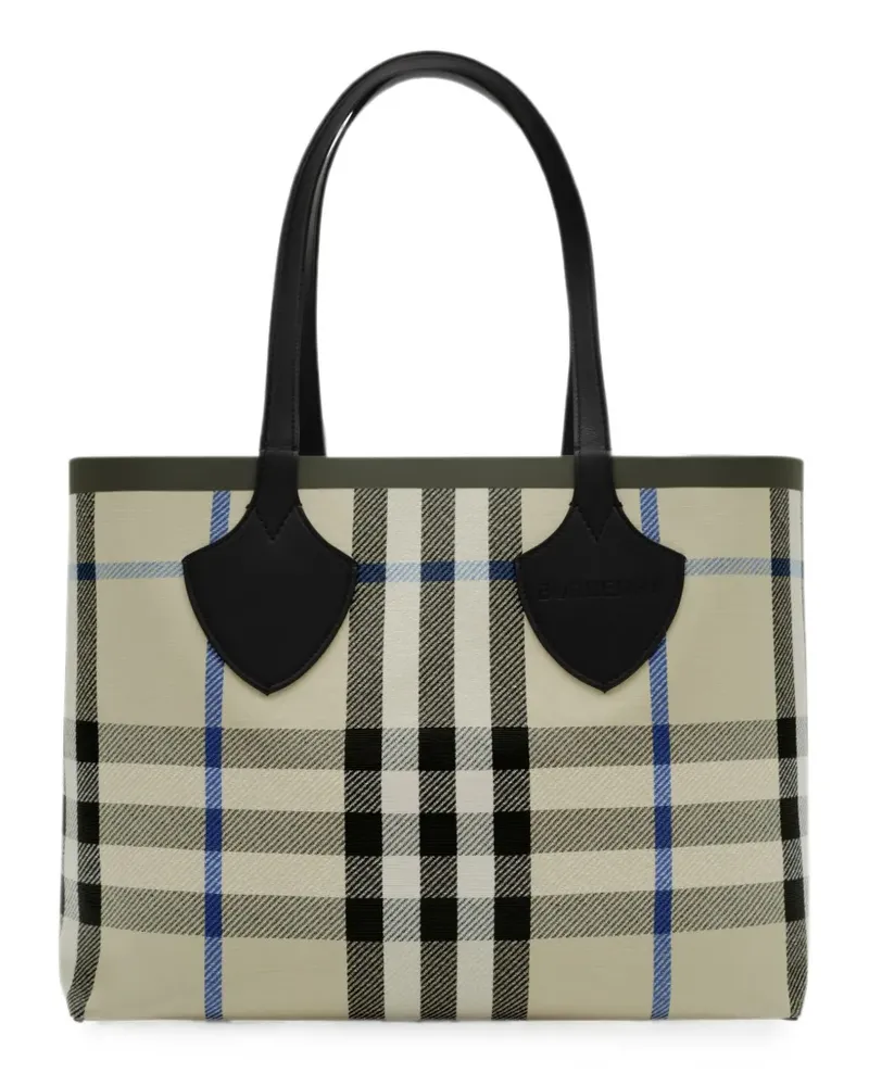 Burberry Mittelgroße Check Tote Bag - Nude Nude
