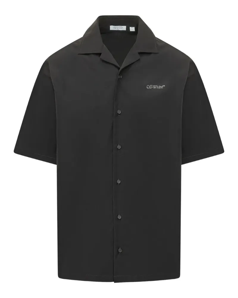 OFF-WHITE chest logo shirt - Schwarz Schwarz