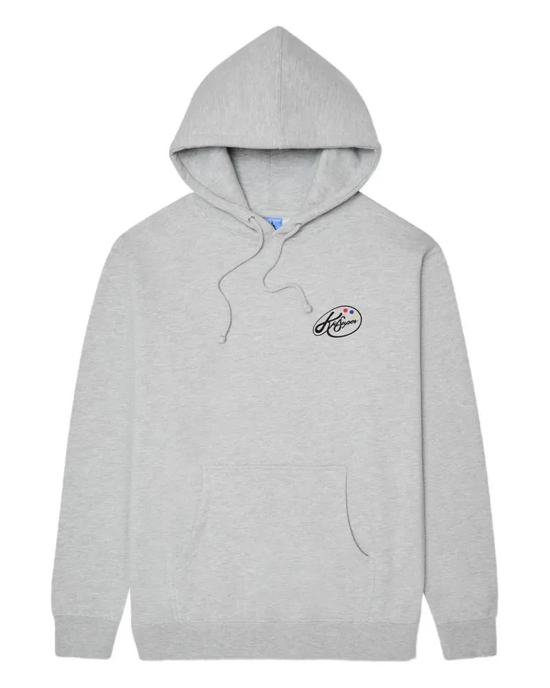KidSuper Hoodie mit Logo-Print - Grau Grau