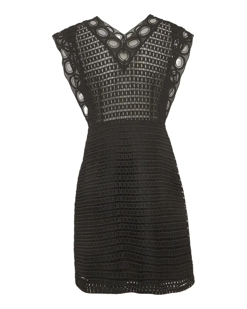 Sandro crochet lace mini dress - Schwarz Schwarz