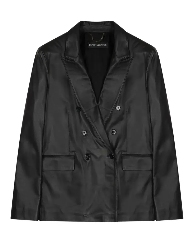 Department 5 double-breasted leather blazer - Braun Braun