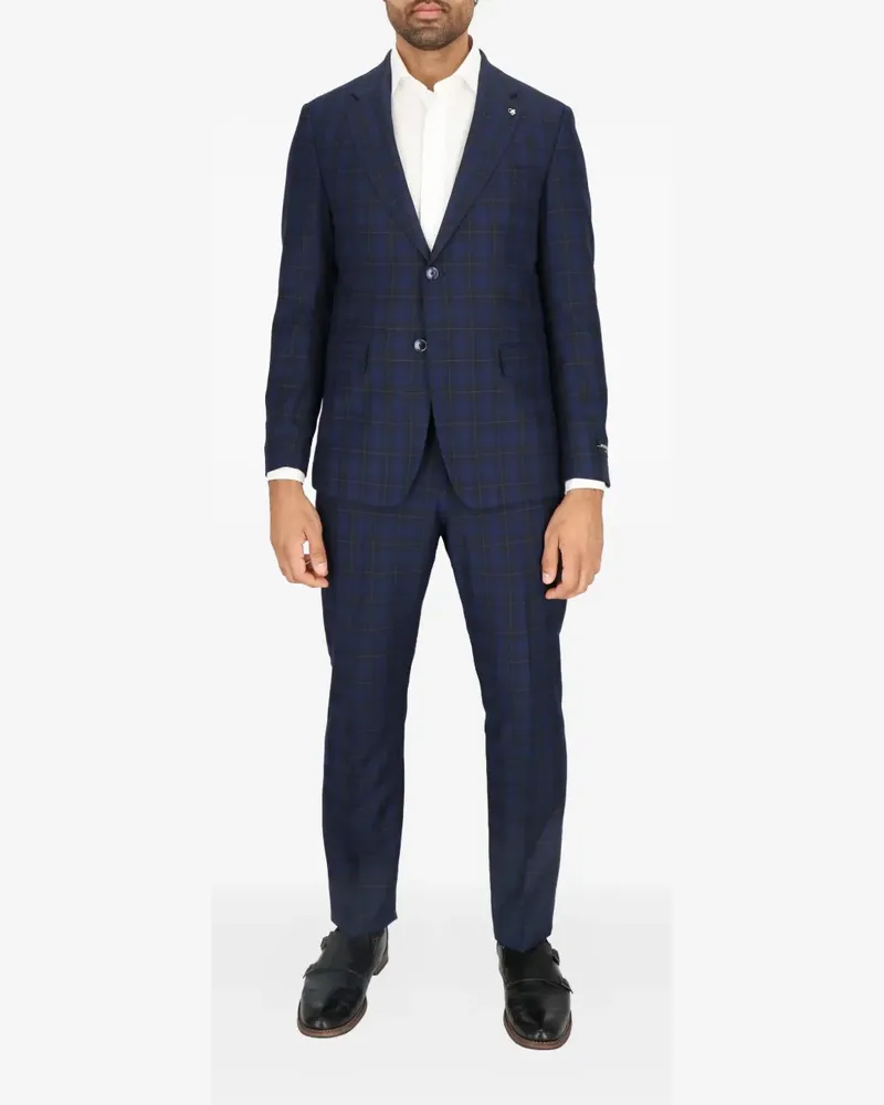 Scotch&Soda Karierter Anzug mit Knöpfen - Blau Blau
