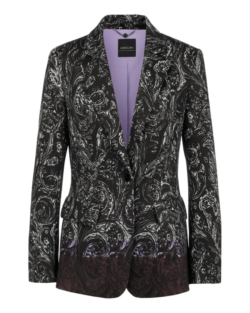 Marc Cain all-over print blazer - Schwarz Schwarz