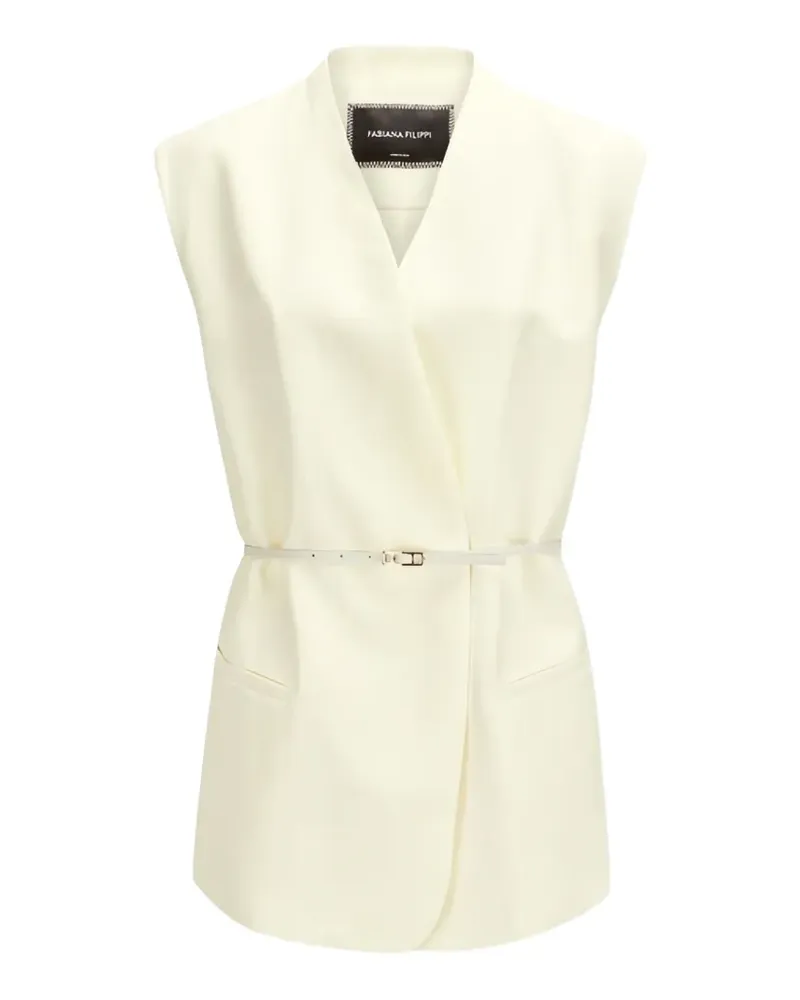 Fabiana Filippi Jacke mit Gürtel - Nude Nude