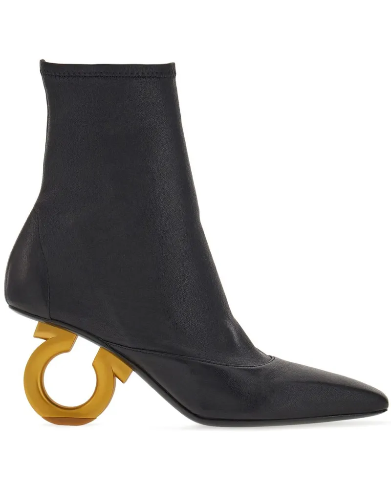 Ferragamo Elina Stiefeletten 70mm - Schwarz Schwarz