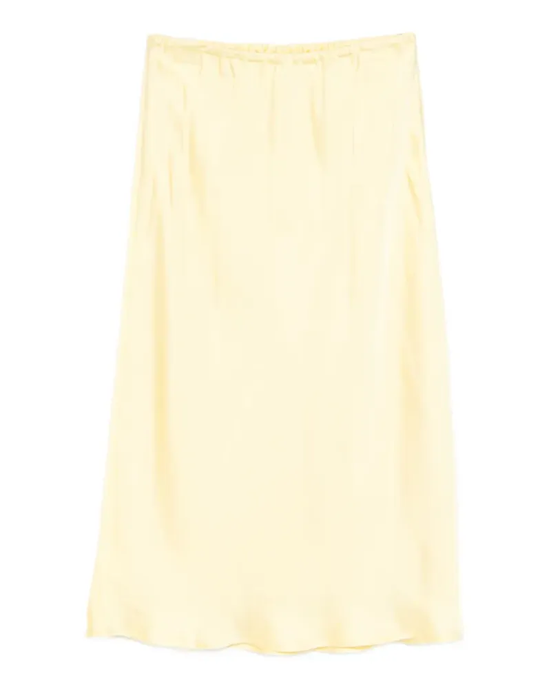 Jil Sander Midirock mit Stretchbund - Gelb Gelb