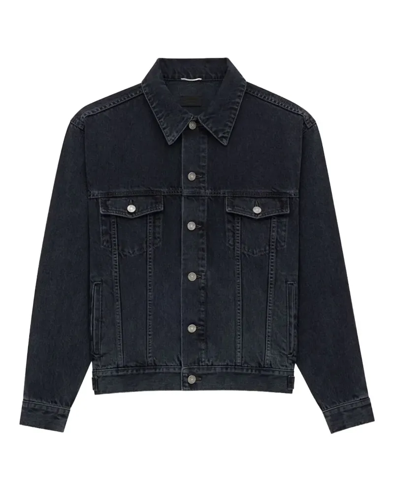 Saint Laurent Klassische Jeansjacke - Schwarz Schwarz