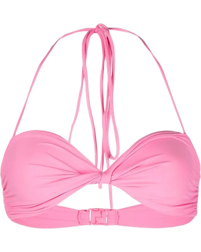 Magda Butrym Gerafftes Bikinioberteil - Rosa Rosa