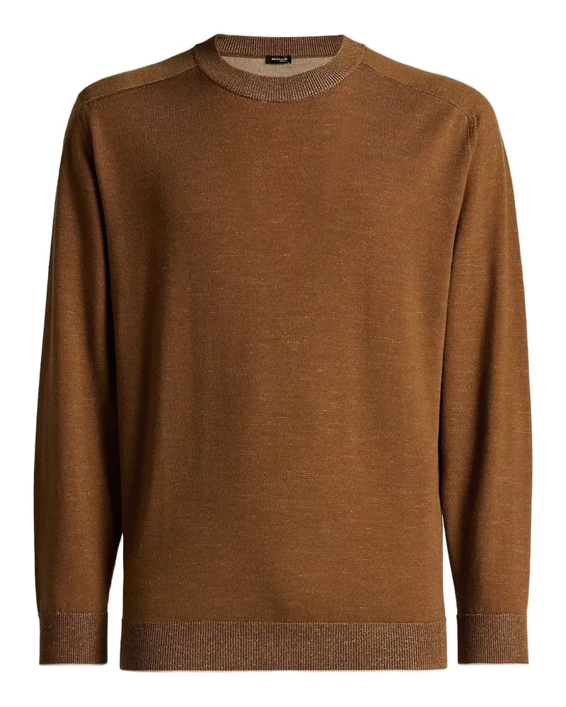 Kiton Pullover mit Rundhalsausschnitt - Braun Braun