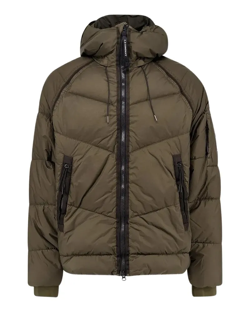 C.P. Company Gesteppte Jacke mit Linsen-Detail - Grün Grün
