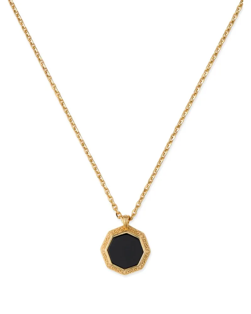 Emanuele Bicocchi Halskette mit Onyx-Anhänger - Gold Gold