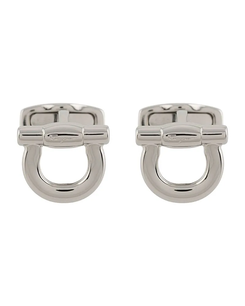 Ferragamo Manschettenknöpfe im Gancini-Design - Silber Silber
