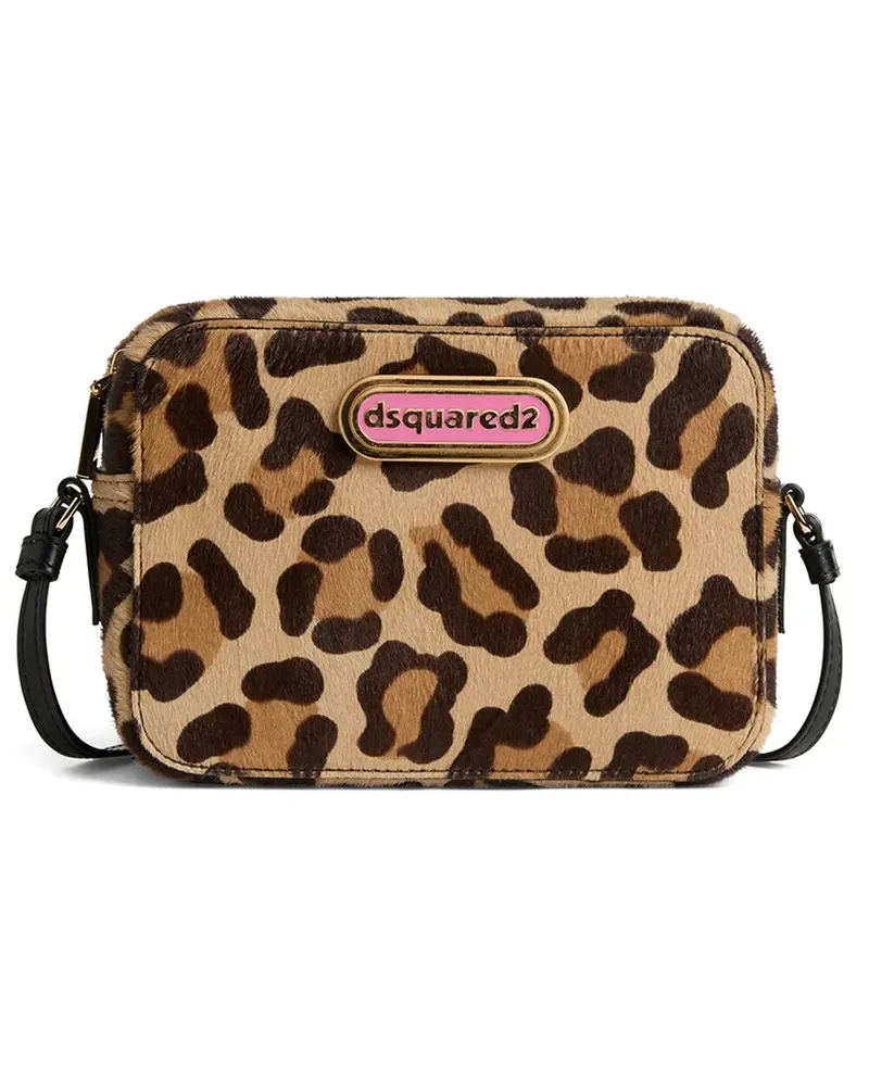 Dsquared2 Umhängetasche mit Leoparden-Print - Nude Nude