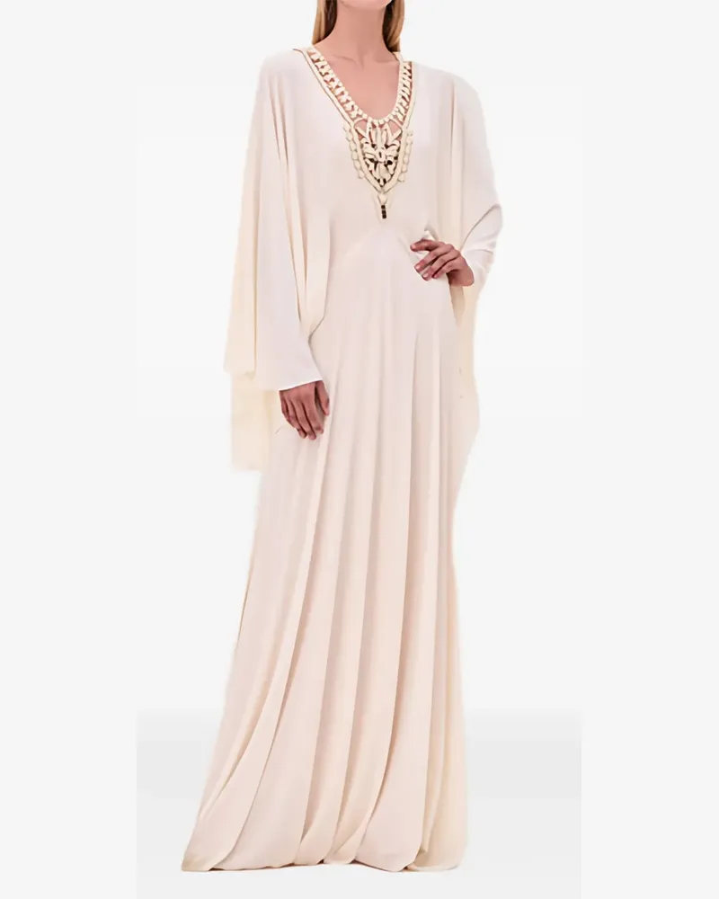 Alexis Genevieve Kleid mit Perlen - Nude Nude