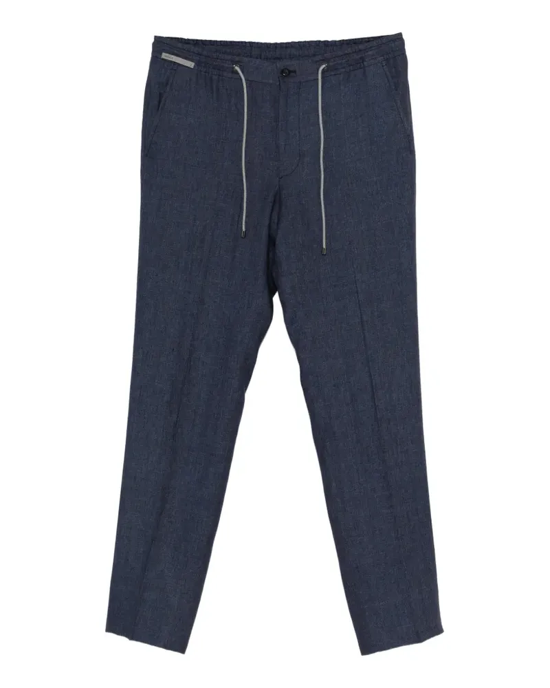 Corneliani drawstring trousers - Blau Blau