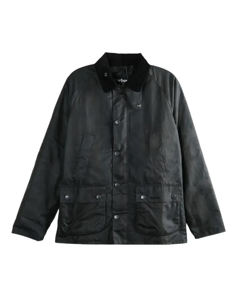Barbour black collar jacket - Schwarz Schwarz