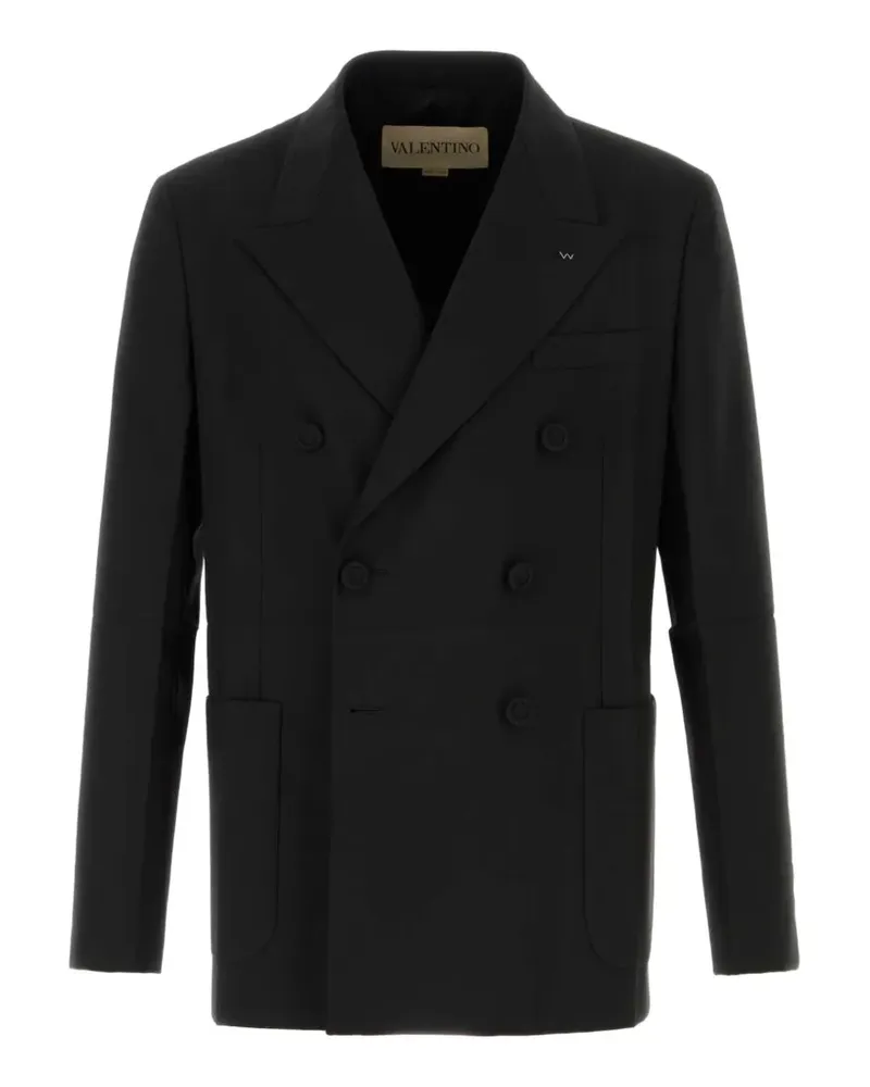 Valentino Garavani double-breasted wool blazer - Schwarz Schwarz