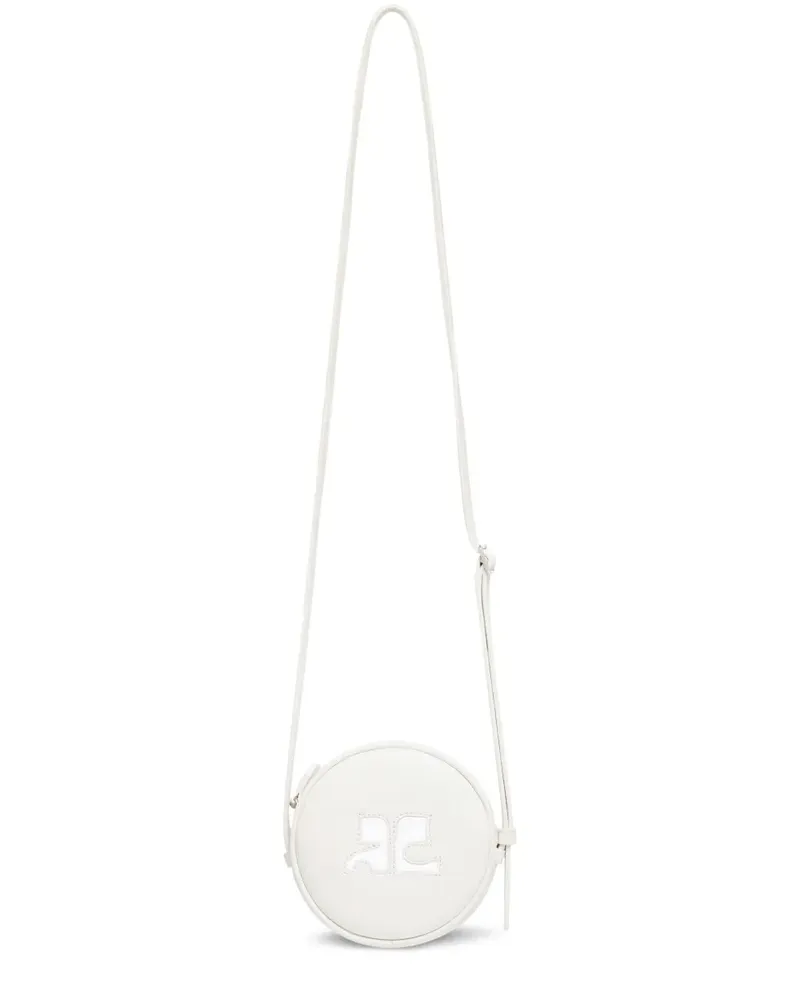 Courrèges Kleine Reedition Circle Tasche - Weiß Weiß