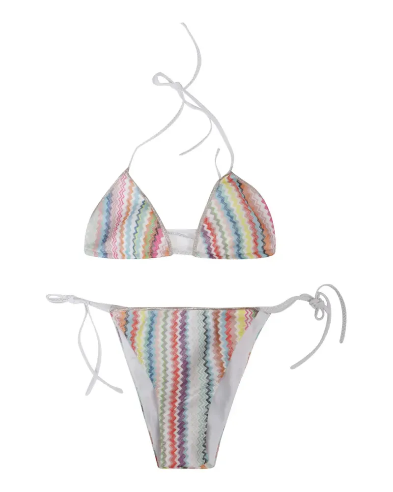 Missoni zig-zag-pattern bikini - Blau Blau