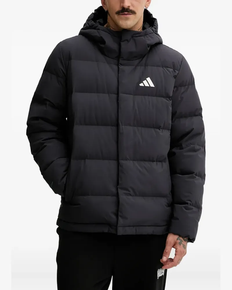 adidas Kapuzenjacke mit Logo - Schwarz Schwarz