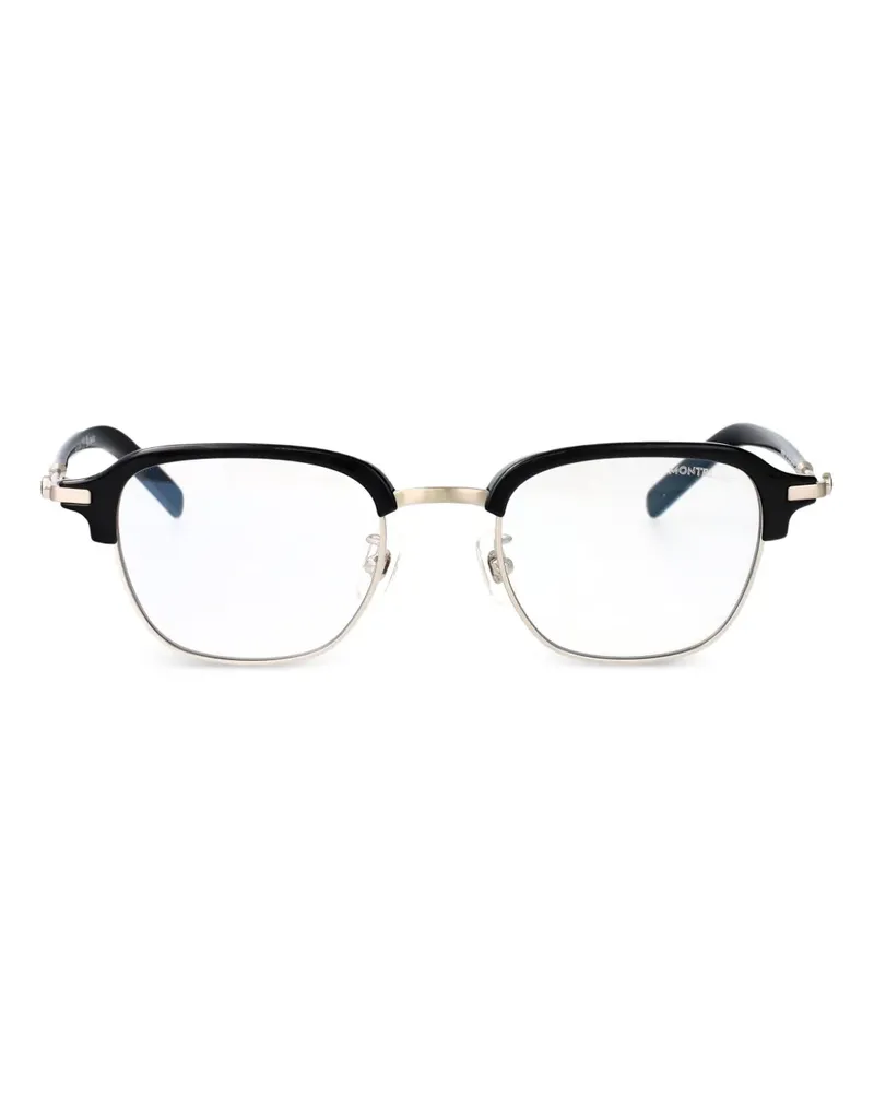 Montblanc Brille mit eckigem Gestell - Silber Silber