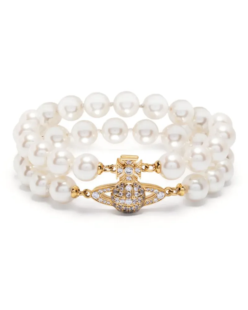 Vivienne Westwood Armband mit Perlen - Weiß Weiß