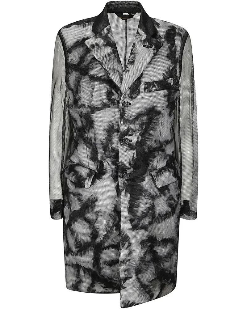 Comme des Garçons Einreihiger Mantel - Grau Grau