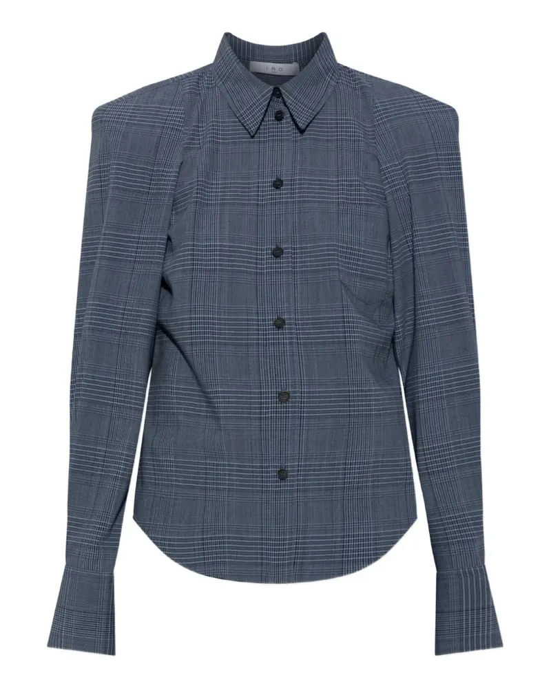IRO check-pattern Lidja shirt - Blau Blau