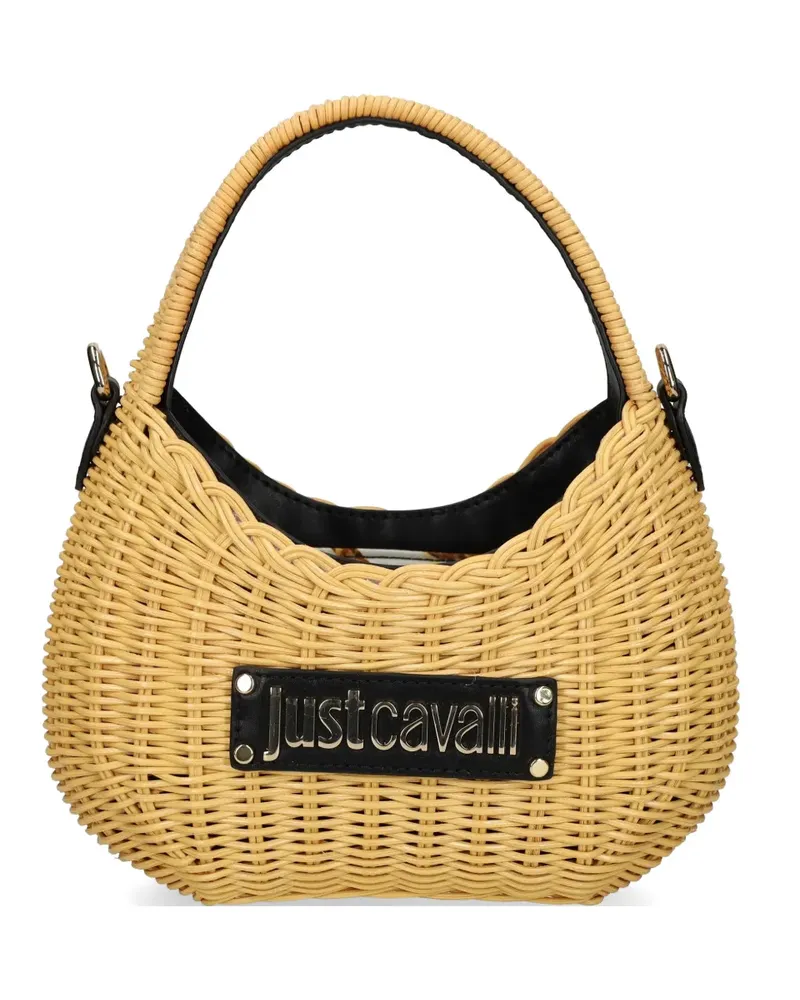 Just Cavalli woven tote bag - Nude Nude