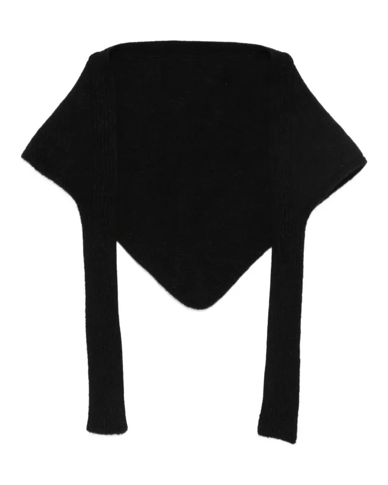 Jacquemus Le Chale Gros Grain Schal - Schwarz Schwarz