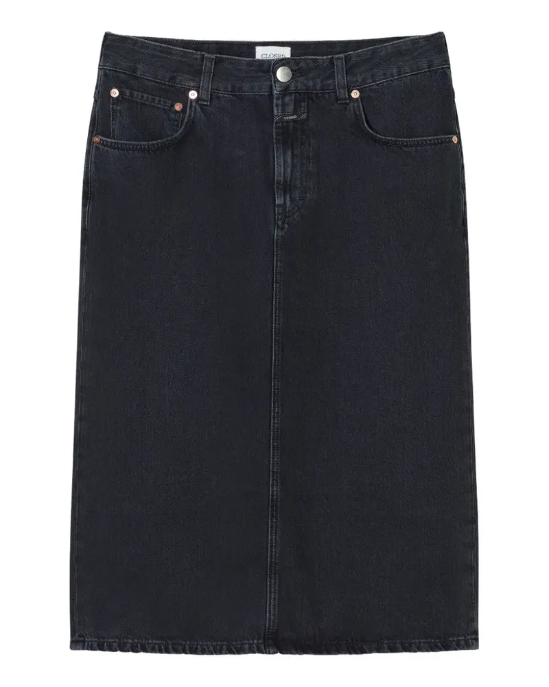 Closed grey midi skirt - Grau Grau