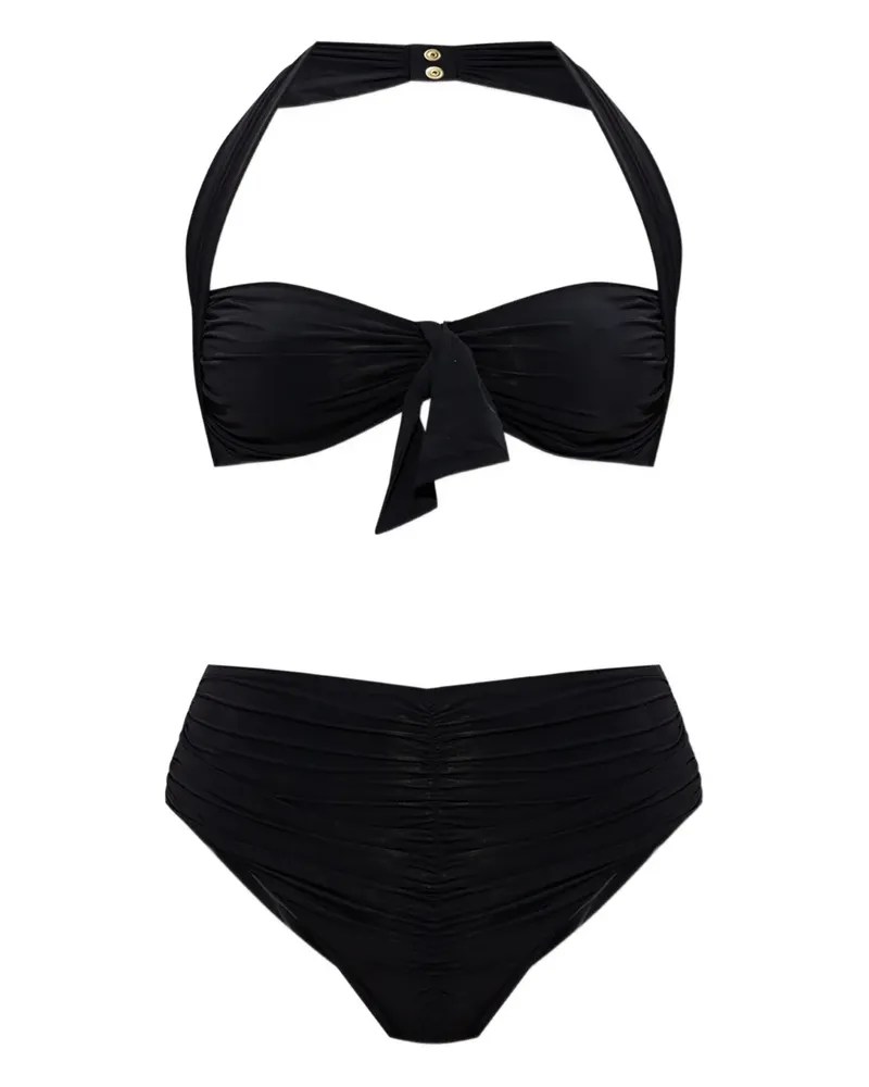 Balmain Neckholder-Bikini - Schwarz Schwarz