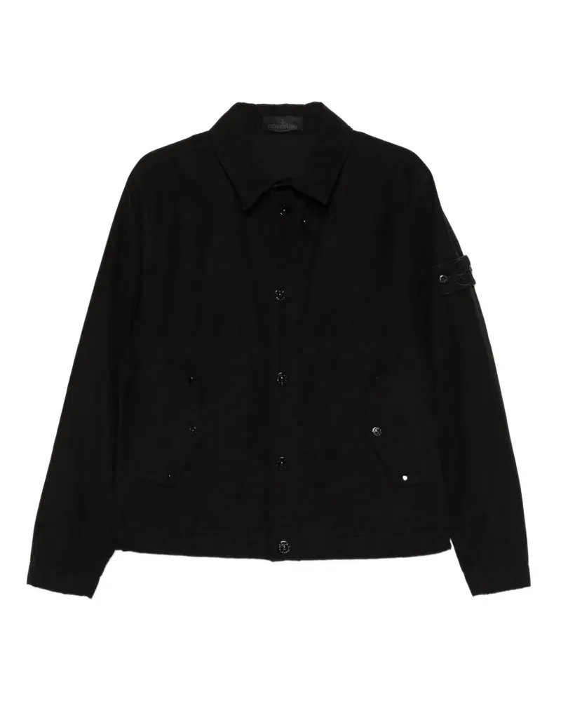 Stone Island patch-pocket jacket - Schwarz Schwarz