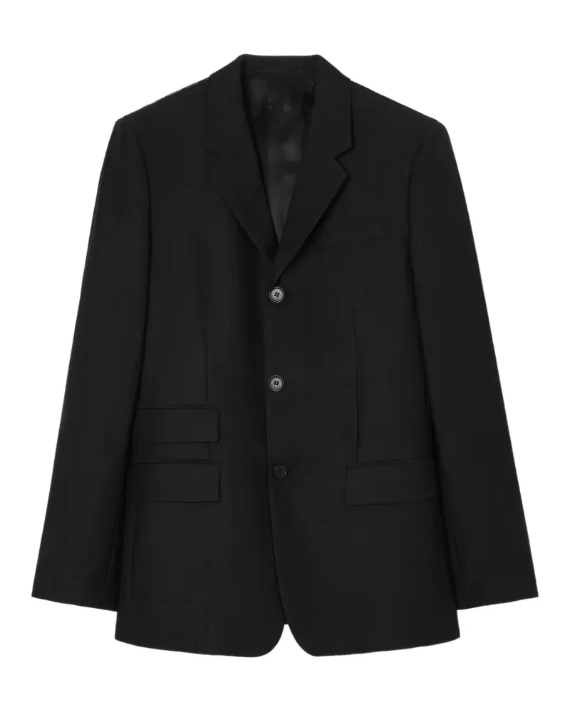 Burberry Gestreifte Tailoring-Jacke aus Wolle und Mohär - Schwarz Schwarz