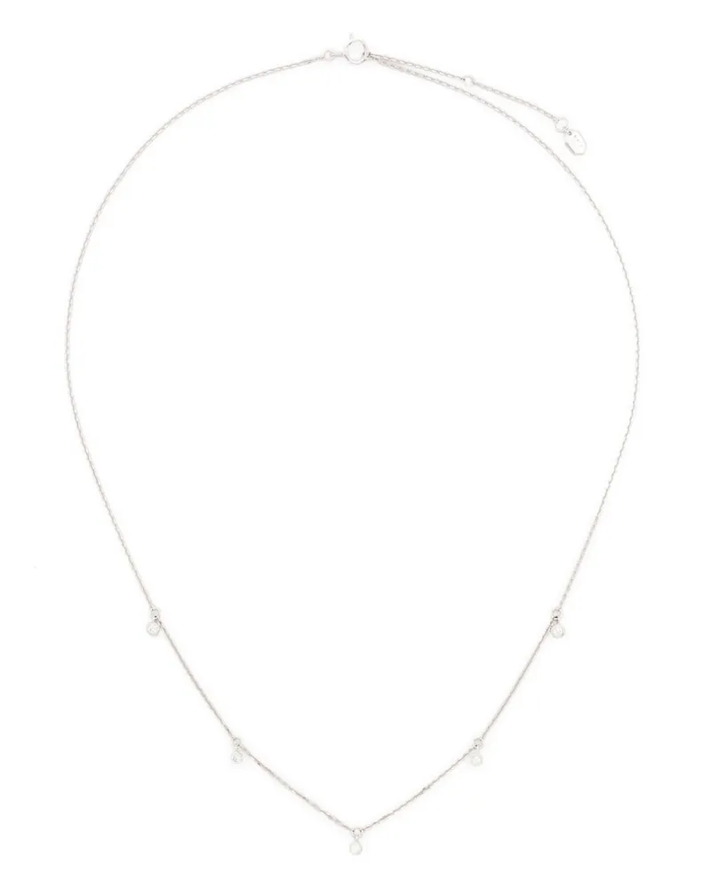 Maria Black 14kt Moreno Weißgoldhalskette mit Diamanten - Silber Silber