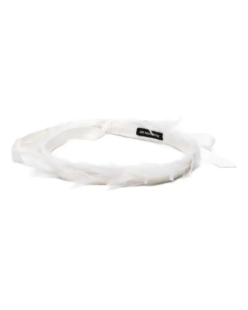 Ann Demeulemeester Zena headband - Weiß Weiß