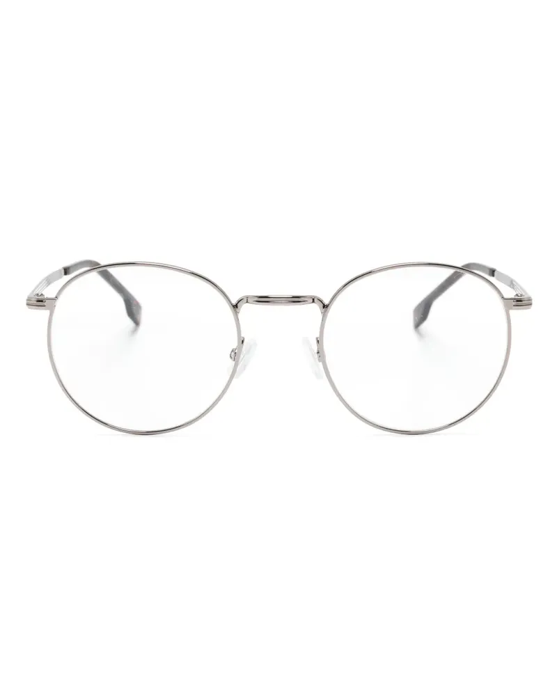 HUGO BOSS Brille mit rundem Gestell - Silber Silber