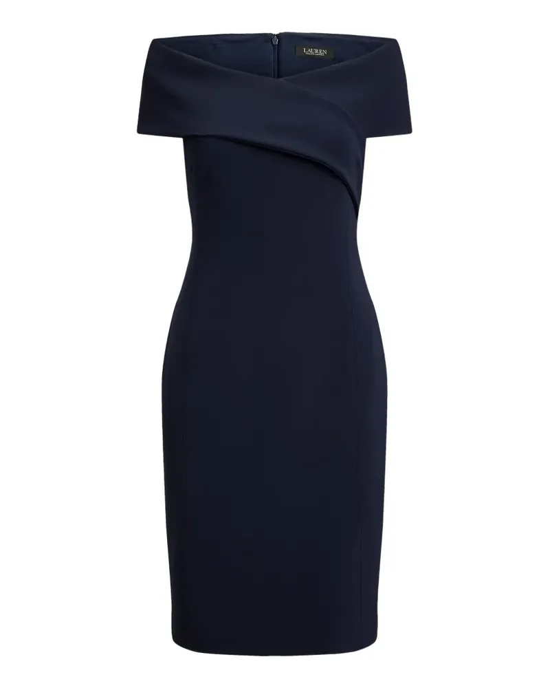 Ralph Lauren Schulterfreies Midikleid mit überkreuzten Details - Blau Blau