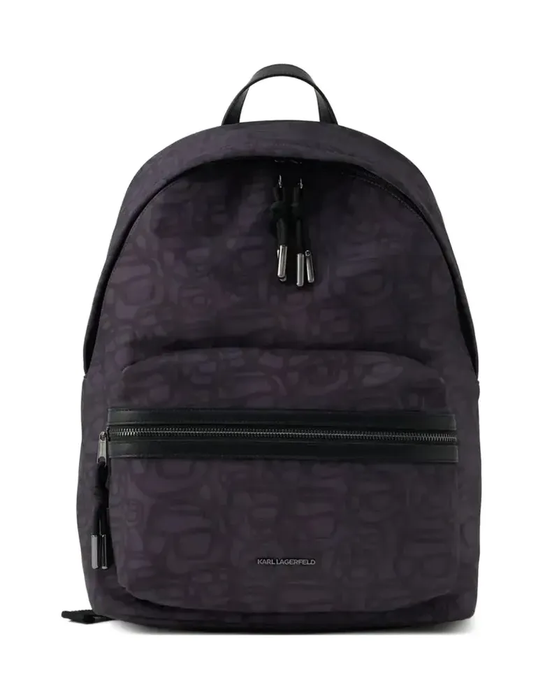 Karl Lagerfeld allover-pattern backpack - Violett Violett