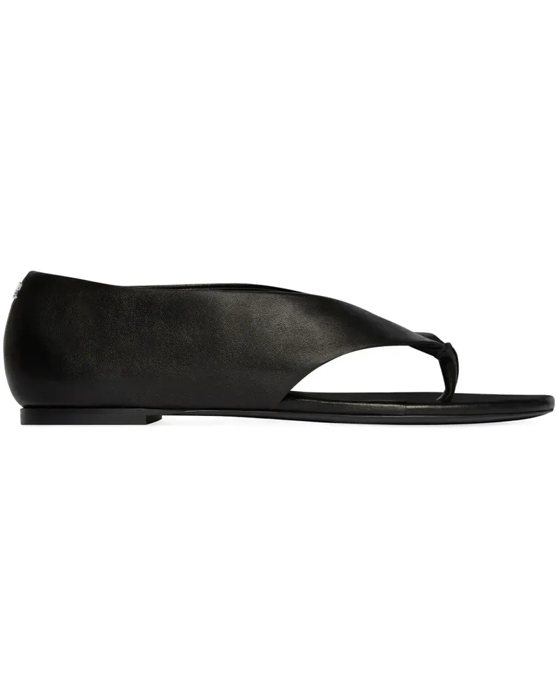 Courrèges Sandalen aus Leder - Schwarz Schwarz
