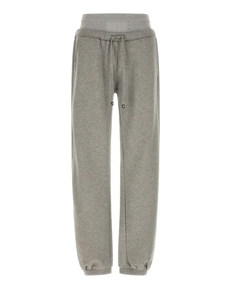 ATTICO ribbed insert fleece joggers - Grau Grau