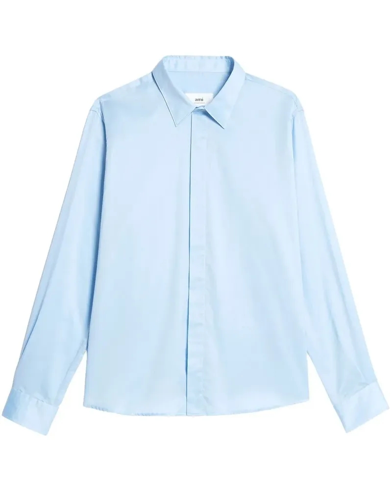 AMI Paris Langärmeliges Hemd - Blau Blau