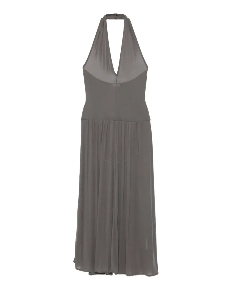 St. Agni V-neck midi dress - Grau Grau