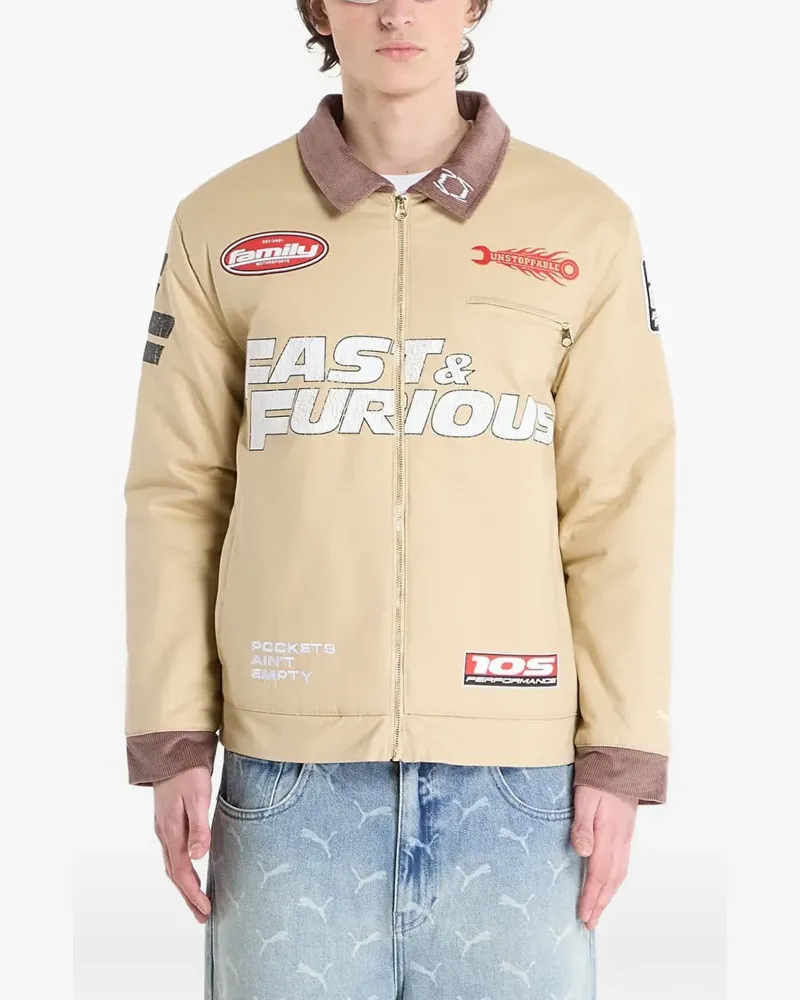 Puma x Fast & Furious Hemdjacke mit Cordkragen - Nude Nude