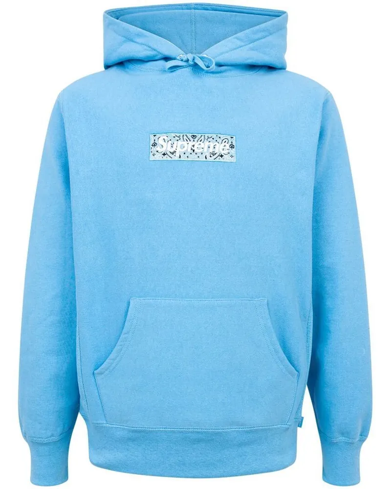 Supreme Being Hoodie mit Bandana-Logo Blau